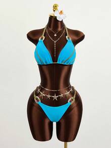 Zestiva 夏季沙灘鏈狀三角比基尼套裝