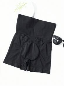 SHEIN 1 件加大码纯色塑身裤