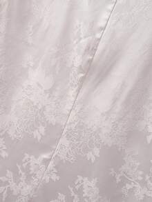 SHEIN Clasi Conjunto de traje elegante de pierna ancha de alta gama para mujer de talla grande, blazer de manga larga y pantalones, versátil y de moda para el uso diario - Beis - Ver 6