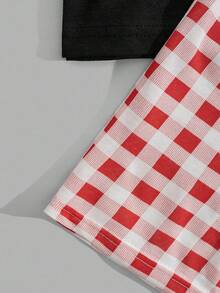 EURMUSE Męski T-shirt z krótkim rękawem i krótkim rękawem z nadrukiem niedźwiedzia oraz krótki zestaw do wypoczynku - Brązowy - Zobacz 8