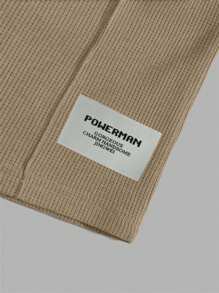 EURMUSE 棉质男式带标签贴花常规 T 恤和裤子两件套