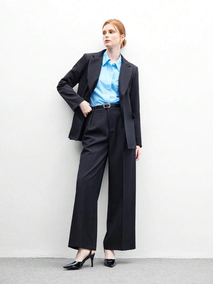 CUCCOO BIZCHIC Women's Black Basic Hollow Out Pumps For Work