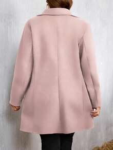 Plus Size Women Long Sleeve Single-Breasted Pocket Casual Jacket Fall Winter Cloth For Women Autumn