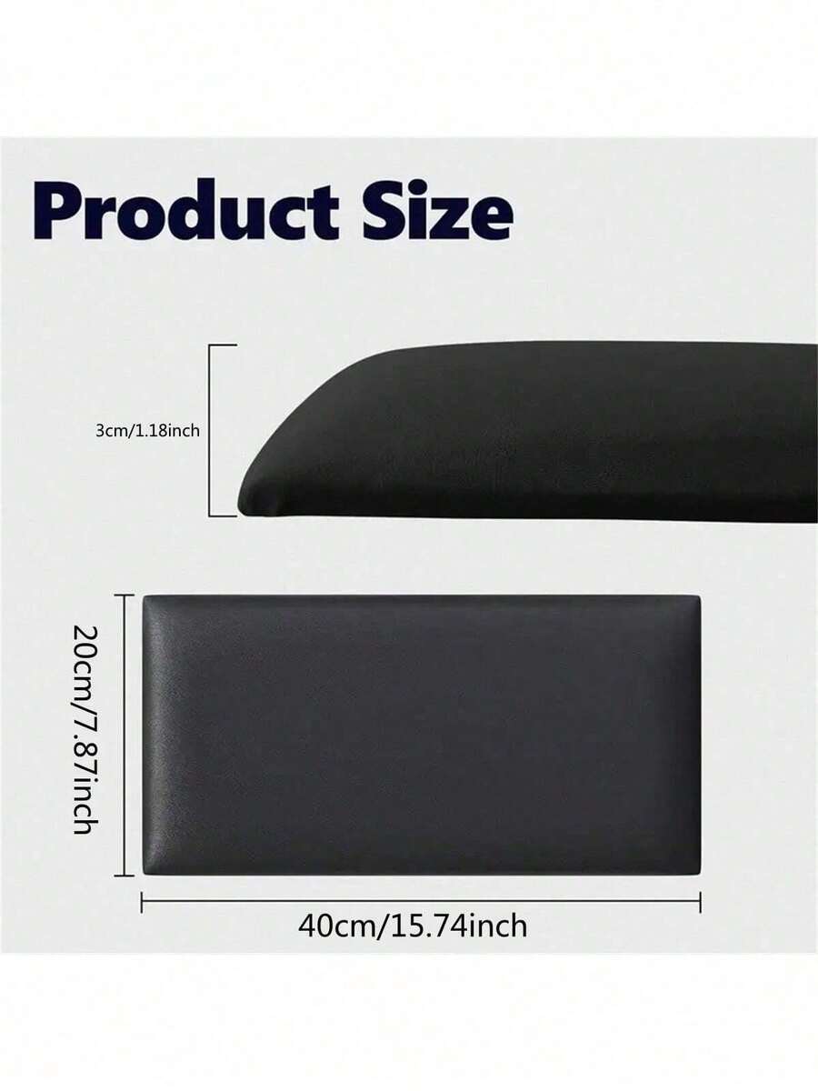 1 Peça Painel de Cabeceira Adesivo 20x40cm, Painel de Parede Estofado, Painel de Cabeceira para Cama de Solteiro, Painel de Parede 3D Autoadesivo para Quarto/Sala de Estar - Multicolorido - Visão 1
