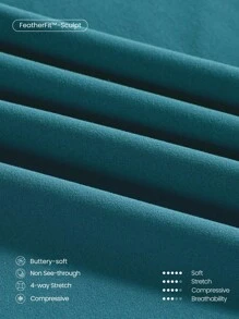 GLOWMODE FeatherFit™-Sculpt Snatch It Tummy Control Pocket Soft Silicone Waistband Leggings Medium Impact Jogging Gym Cycling