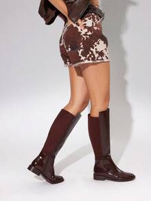 Solezae Damen bequeme Kniehohe Stiefel mit dicker Laufsohle. Lässig, langanhaltend und stylisch für den ganzen Tag