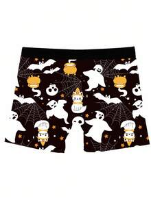 5pcs/Pack Men's Halloween Element Boxer Briefs - Multicolor - View 5