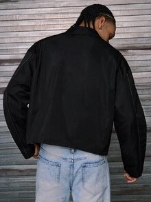 AXEPEAK Áo khoác nam tay dài dáng rộng, thoải mái, thời trang mặc hàng ngày, mùa thu, mùa đông - Nhiều màu - Xem 2