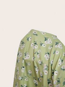 SHEIN EZwear Đầm ngắn ôm sát màu xanh bạc hà gợi cảm với dây đeo mảnh, thích hợp cho mùa hè. - Màu xanh Bạc hà - Xem 5