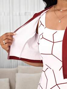 SHEIN Lady Trang phục hai mảnh cho nữ Trang phục công sở thường ngày cho nữ Trang phục công sở cho nữ Trang phục đi chơi cho nữ Trang phục sân bay cho nữ Trang phục du lịch Trang phục sân bay - Nhiều màu - Xem 9