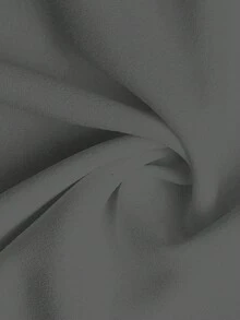 SHEIN Clasi Women's Elegant Ruffle Front Long Sleeve Versatile Black Jacket In Fall/Winter