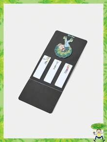 Rick and Morty X SHEIN 卡通人物图案黑色超现实记事本