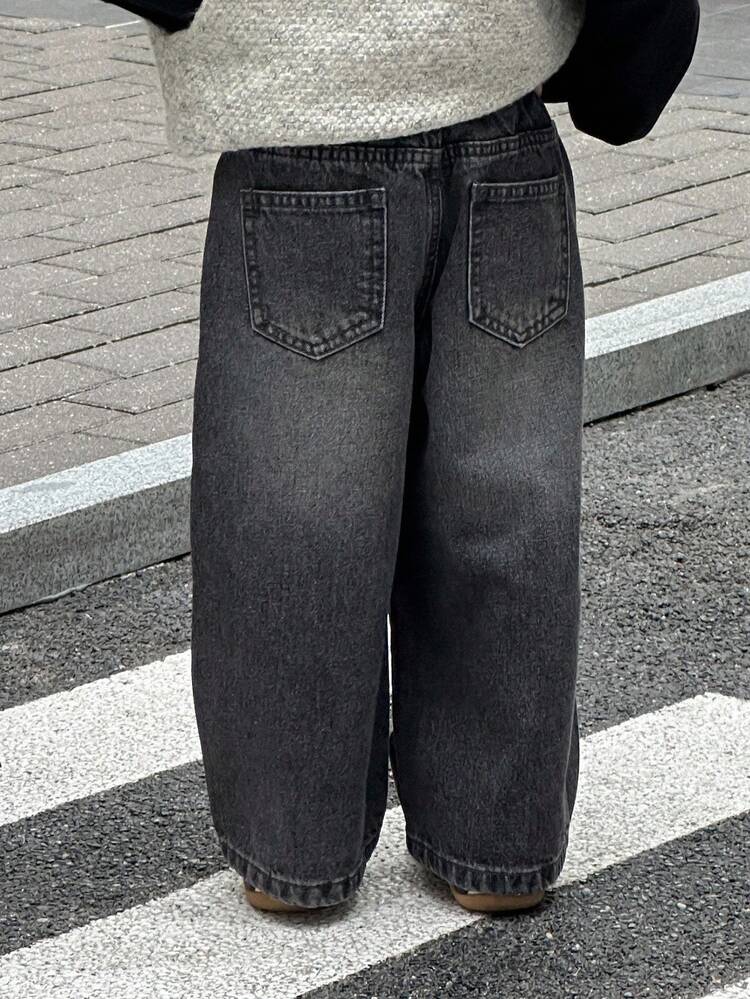 Kids Boys' Loose Straight Leg All-Match Jeans Pants, Fall