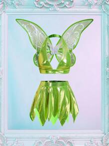 SHEIN 女士性感仙女角色扮演服装 - 綠色 - 查看 6