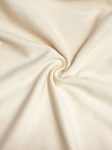 GlowEve Áo thun nữ tay dài thiết kế xoắn màu trơn, xếp ly thời trang thanh lịch - Màu be - Xem 6