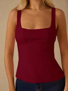 Enchnt Canotta da donna romantica e lussuosa in velluto con decorazioni di strass e fiocco sulla schiena, elegante e alla moda per feste, appuntamenti, vacanze, lauree, uscite, Ognissanti e Natale, autunno, Capodanno