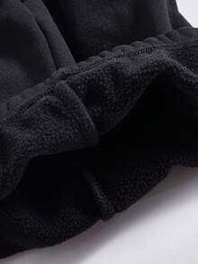 SHEIN 5 pièces Pack Leggings de couleur unie épais et thermiques pour bébés garçons, haute élasticité, doux et confortable, tout-aller, convient pour la maison et l'extérieur, automne/hiver - Noir - Voir 6