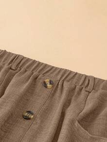 EMERY ROSE Halloween Plus Size Skirts - Mocha Brown - View 5