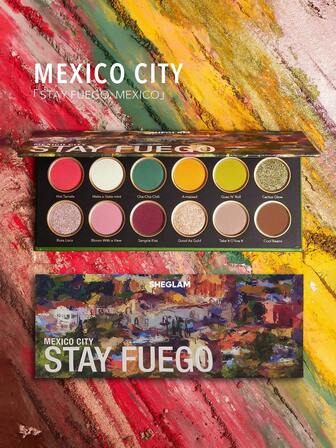 Stay Fuego, Mexico Palette De 12 Fards à PaupièRes MéTalliques Mats Scintillants De Couleurs Vertes DoréEs Scintillantes Couleurs Hautement PigmentéEs Longue Tenue Sans Bavures Fard à PaupièRes Et Longue Tenue Maquillage Des Yeux CosméTiques NoëL Hiver Fard à PaupièRes Gothique Paillettes Marque Beauté Visage Maquillage CosméTique Pour Femmes Filles Parfait Pour Hiver IdéAl Pour Y2K ÉLéGant Mode Adapté Pour Anniversaire Xmas Cadeau FêTe PrêT Meilleure Couleur