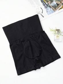 SHEIN 1 件加大码纯色塑身裤