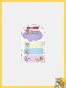 TOM & JERRY X SHEIN 可爱卡通美食探险备忘录贴纸 - 白色 - 查看 2