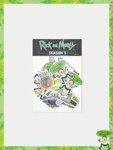 Rick and Morty X SHEIN 可爱卡通宇宙飞船战斗印花贴纸套装 - 彩色 - 查看 2