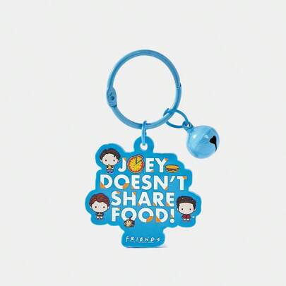 패션 귀여운 카툰 캐릭터 그래픽 & 레터 그래픽 벨 키체인