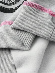 DAZY 韩版女童字母印花圆领长袖卫衣，秋冬款