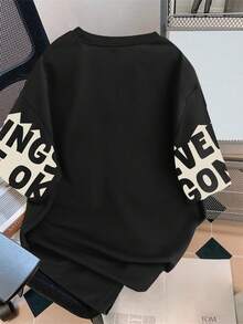 Claim Dot Camiseta masculina casual de gola redonda e manga curta, adequada para o verão - Multicolorido - Ver 2