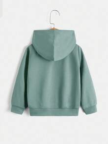 SHEIN Young Boy 字母圖案連帽衫