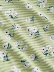 SHEIN EZwear Đầm ngắn ôm sát màu xanh bạc hà gợi cảm với dây đeo mảnh, thích hợp cho mùa hè. - Màu xanh Bạc hà - Xem 4