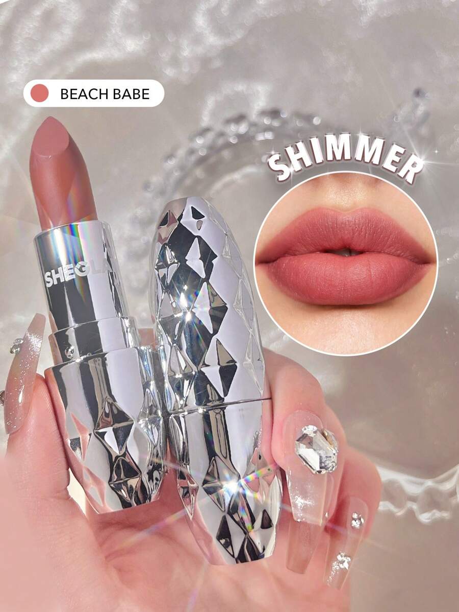 SHEGLAM أحمر شفاه مخملي ستارلايت-بيتش بيب 10 ألوان أحمر شفاه لامع يدوم طويلاً أحمر شفاه حريري ناعم مغذي أحمر شفاه حفلات يوم علامة تجارية جمال مكياج مستحضرات تجميل للنساء الفتيات مثالي لفصل الخريف الشتاء مثالي ل- Y2K أزياء أنيقة هدية حفلة جاهز أفضل لون