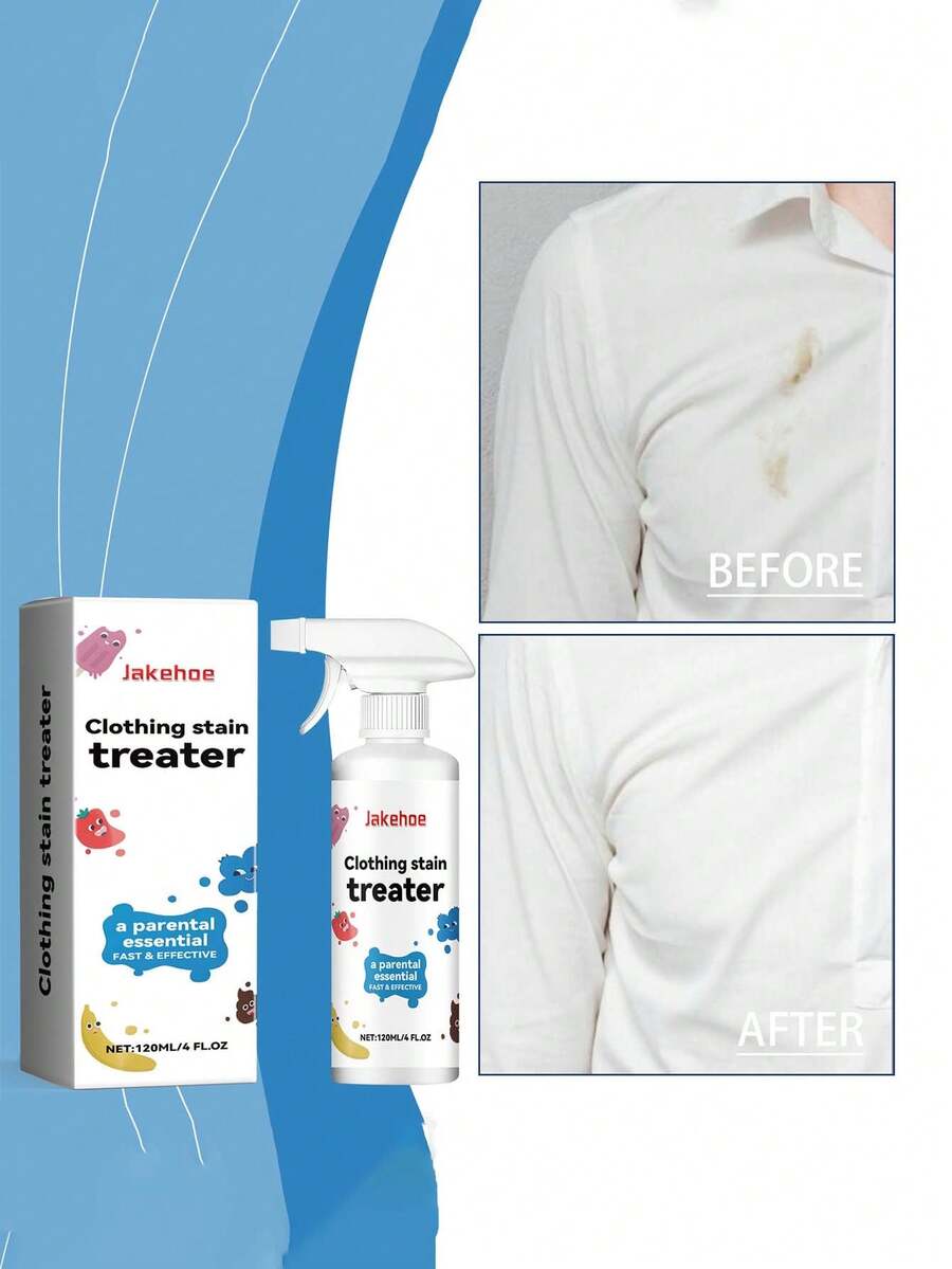SHEIN 2pcs Laundry Stain Remover For Clothes,Stain Treater,Stain Removing Spray,Clothing Oil Stain Cleaner,Collar Sta/In R.Em/Oval Spray,Wipe Out Sta/In Re/Mover,Fabric Sta/In Re/Mover