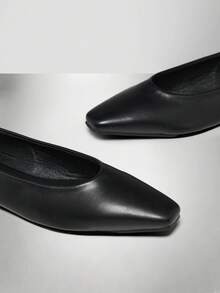 SHUZIA Giày bệt mũi nhọn thanh lịch, thoải mái, giản dị dành cho nữ - màu đen - Xem 6