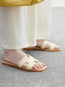 CUCCOO BIZCHIC Women's Casual Open Toe Comfortable Flat Sandals For Daily Wear