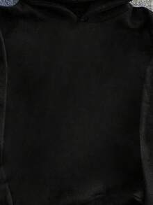 SHEIN Bolty Teen Boy Casual Minimalist Y2K Retro Car Graphic Sweatshirt, Hip Hop & Streetwear Style, Suitable For Autumn - Black - View 5