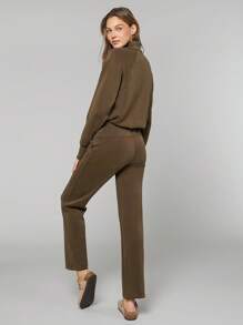 GLOWMODE 莫代爾1/4拉鍊調節運動衫 - 棕色 - 查看 7