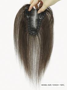 10 英寸女士髮飾真人發片適合頭髮稀疏女士 - S3 - 查看 6