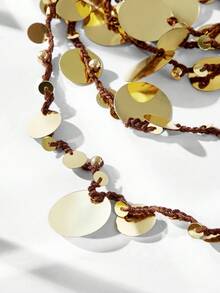 Maija 手工编织多层波西米亚项链 - 彩色 - 查看 2