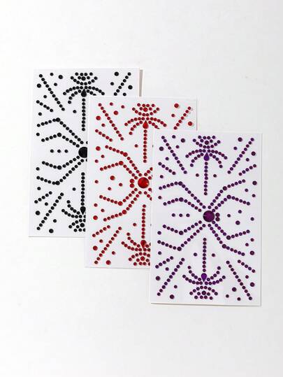 J-Fashion Assorted Bow, Halloween Glitter & Facial Gems