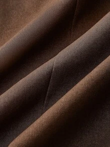 lacRébo 双排扣棕色西装外套 教师装 办公室装 商务休闲西装外套 - 棕色 - 查看 9