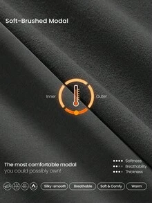 GLOWMODE Modal Silky Smooth Petite Wide Leg Active Pants Daily Casual Wear Full Autumn Fall Winter - Dark Grey - View 5