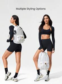 GLOWMODE Backpack Commuting Travel Office 21L Travel Bag Fall Winter - White - View 3