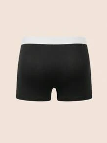 SHEIN 4件套男士字母腰带休闲平角内裤 - 彩色 - 查看 2