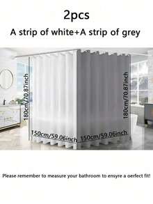 纯色防水浴帘 - 复古浴室装饰，秋季美学，波西米亚风格，可爱的返校必备品，大学宿舍配件，涤纶内衬，防潮，易清洁