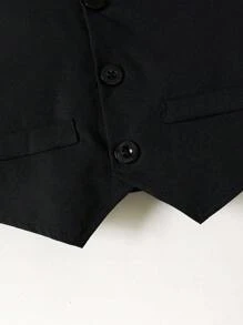 Souflis Souflis Young Boy Multi-Piece Gentleman Formal Outfit Set: Collared Vest, Bow Tie, Trousers, Suitable For Wedding, Wedding Guest, Pageboy, Ring Boy, Autumn/Winter