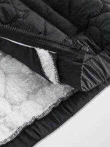 Maija Kids Maija Kids 少女心形图案棉服外套，秋冬休闲风