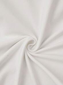 INAWLY 女士骑士印花圆领长袖 T 恤和条纹抽绳腰裤休闲套装 - 白色 - 查看 3