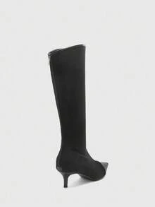 CUCCOO BIZCHIC Women's Fashion Commute Party Versatile Stiletto Boots - Black - View 8