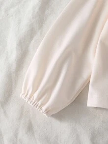 SHEIN Baby Girl Cartoon Rabbit Print Long Sleeve Ruffle Hem T-Shirt And Floral Print Pants Set Baby Girl Two Piece Set Fall Winter - Multicolor - View 6